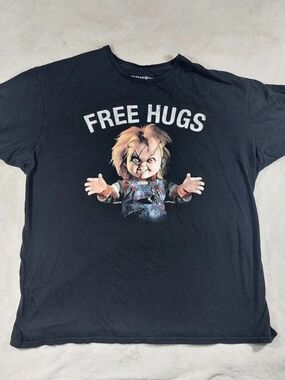 Chucky Free Hugs Graphic Tee Black Size XXL